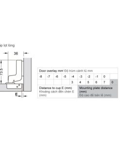 Bản Lề Metalla Sm 110 Độ, Giảm Chấn, Inox 304, Trọn Bộ Diy 483.01.720 - 29