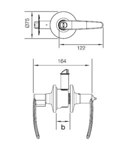 Bộ Khóa Tay Nắm Cửa Đi 489.10.186 - 10 Bộ Khóa Tay Nắm Cửa Đi 489.10.186 - 9