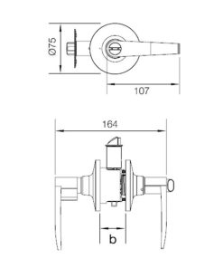 Bộ Khóa Tay Nắm Cửa Đi 489.10.170 - 10 Bộ Khóa Tay Nắm Cửa Đi 489.10.170 - 9