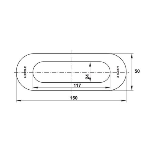 DIY Tay nắm âm 150x50 489.72.133 - 11