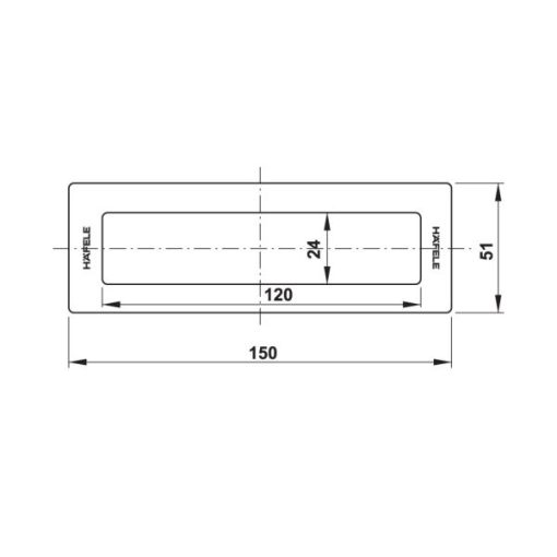 DIY Tay nắm âm 150x51 489.72.132 - 13