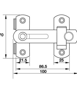 Chốt An Toàn, Inox 304 Hafele 489.71.680 - 9