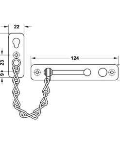 Chốt An Toàn Dạng Xích Hafele 489.71.561 - 10 Chốt An Toàn Dạng Xích Hafele 489.71.561 - 9
