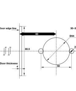 Bộ Khóa Tay Nắm Gạt 2 Chức Năng Hafele 489.10.820 - 47