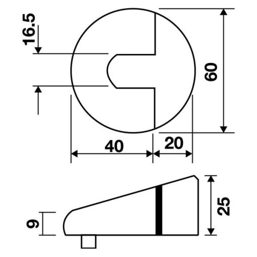 Chặn Cửa Sàn Hafele 489.70.260 - 5