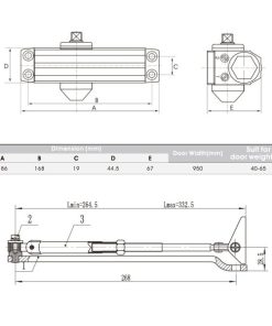 Thiết Bị Đóng Cửa Tự Động Hafele En3 489.30.010 - 17
