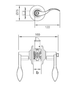Bộ Khóa Tay Nắm Cửa Toilet Hafele 489.10.198 - 10 Bộ Khóa Tay Nắm Cửa Toilet Hafele 489.10.198 - 9