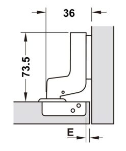 Bản Lề Metalla A 110 Độ, Giảm Chấn, Trọn Bộ Diy 493.03.025 - 27
