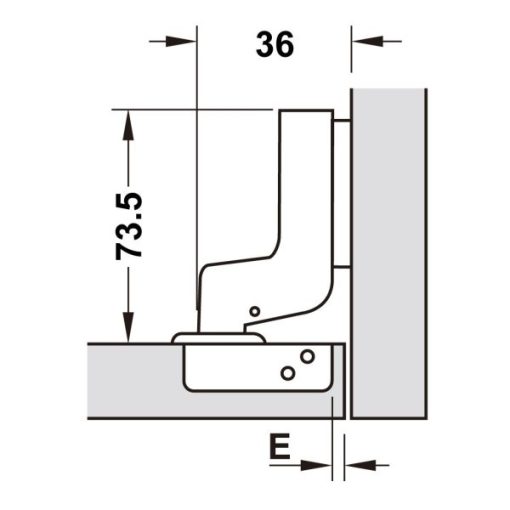 Bản Lề Metalla A 110 Độ, Giảm Chấn, Trọn Bộ Diy 493.03.025 - 13