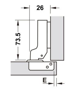 Bản Lề Metalla Sm 110 Độ, Giảm Chấn, Trọn Bộ Diy 493.03.022 - 23