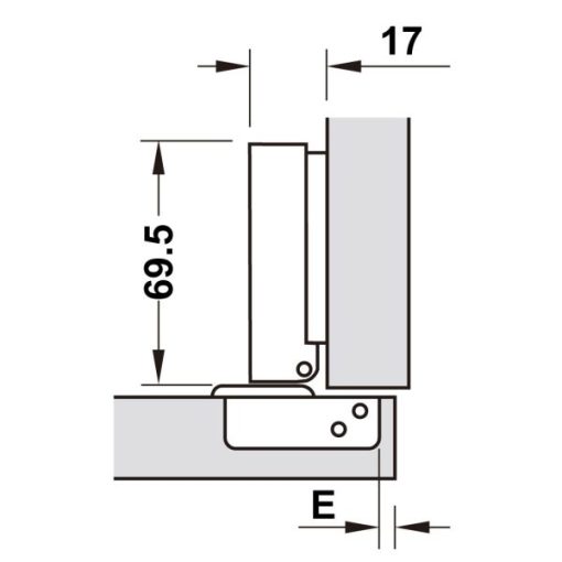 Bản Lề Metalla A 110 Độ, Giảm Chấn, Trọn Bộ Diy 493.03.025 - 5