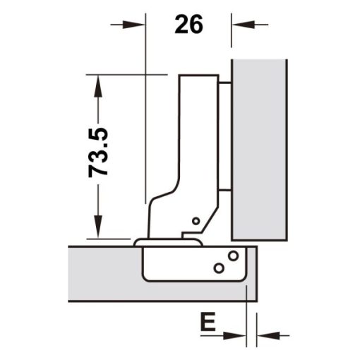 Bản Lề Metalla A 110 Độ, Giảm Chấn, Trọn Bộ Diy 493.03.025 - 9