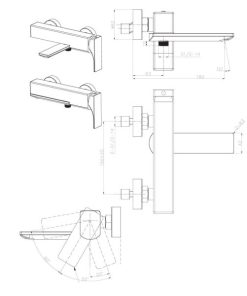 Bộ Trộn Bồn Tắm Lắp Nổi Hafele Regal 495.61.122 - 9
