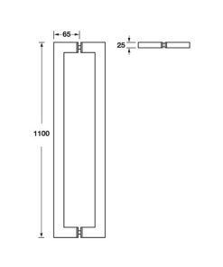 Tay Nắm Kéo Vuông Hafele 499.68.038 - 18 Tay Nắm Kéo Vuông Hafele 499.68.038 - 17