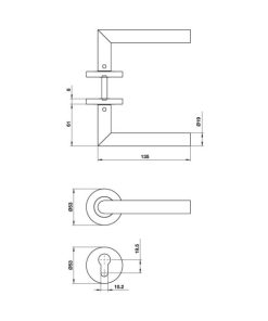 Tay Nắm Gạt Nắp Chụp Tròn Kiểu G Hafele 499.62.672 - 9