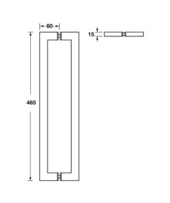 Tay Nắm Kéo Vuông Hafele 499.68.038 - 14 Tay Nắm Kéo Vuông Hafele 499.68.038 - 13
