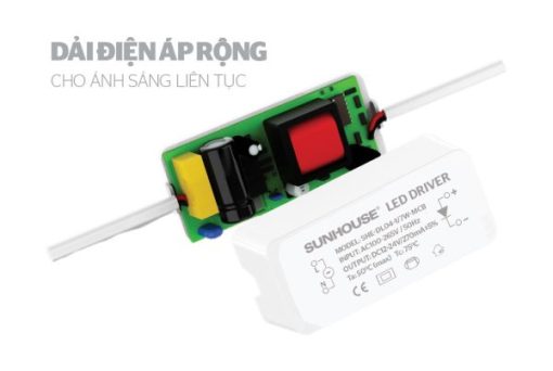 Downlight mặt cong bạc 1 màu Sunhouse SHE-DL04-1/7w-MCB - 7