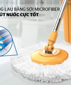 BÔNG LAU NHÀ MICROFIBER XOAY 360 ĐỘ SUNHOUSE KS-CO350M - 9