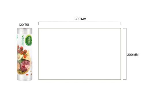 Túi đựng thực phẩm phân hủy sinh học SUNHOUSE KS-FO2535B - 7