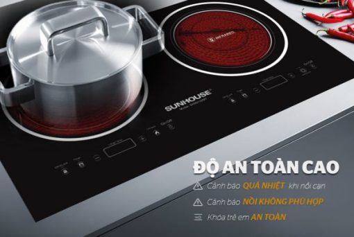 BẾP ĐÔI HỒNG NGOẠI SUNHOUSE SHB9102MT - 9