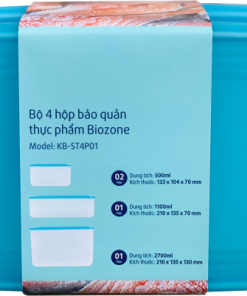 BỘ 4 HỘP BẢO QUẢN THỰC PHẨM BIOZONE KB-ST4P01 - 23