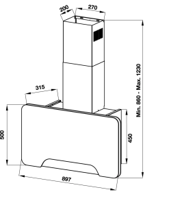 Máy hút mùi áp tường Hafele HH-WVGS90A 533.80.203 - 38 Máy hút mùi áp tường Hafele HH-WVGS90A 533.80.203 - 37
