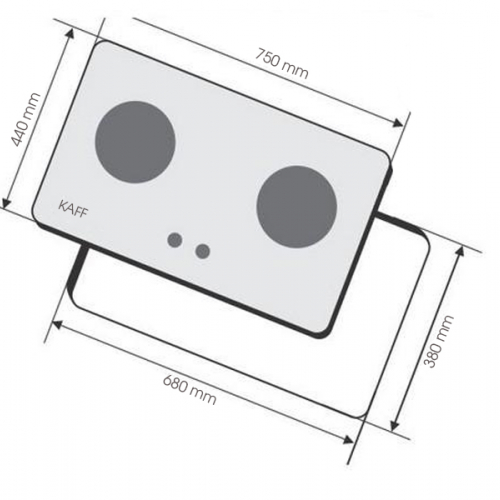 BẾP GAS ÂM KAFF KF-630