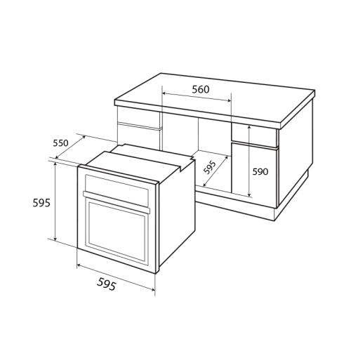 Lò Nướng Âm Tủ KAFF KF-T90M