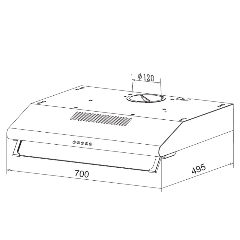 MÁY HÚT MÙI CỔ ĐIỂN KAFF KF-738I