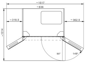 Tủ Lạnh KAFF KF-BCD446W