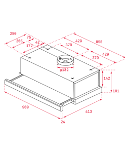 MÁY HÚT MÙI ÂM TỦ TEKA TL 9310 40474390 BỒ ĐÀO NHA - 6 TEKA TL 9310 40474390