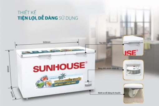 Tủ đông 2 ngăn 2 cánh SUNHOUSE SHR-F2572W2 - 3
