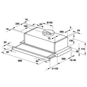 Máy hút mùi âm tủ Hafele HH-S70A (533.89.031) - 231