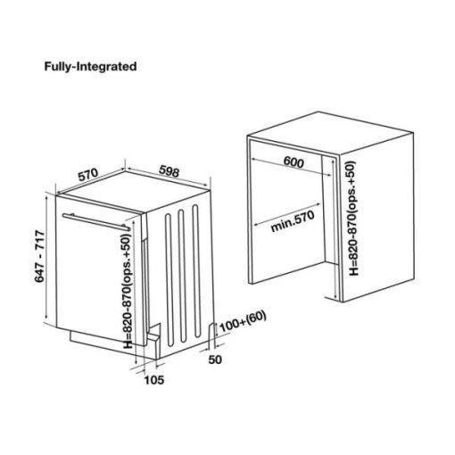 Máy Rửa Chén Âm Toàn Phần Hafele Hdw-Fi60A, 15 Bộ Đồ Ăn Châu Âu, 60 Cm 533.23.260 - 3