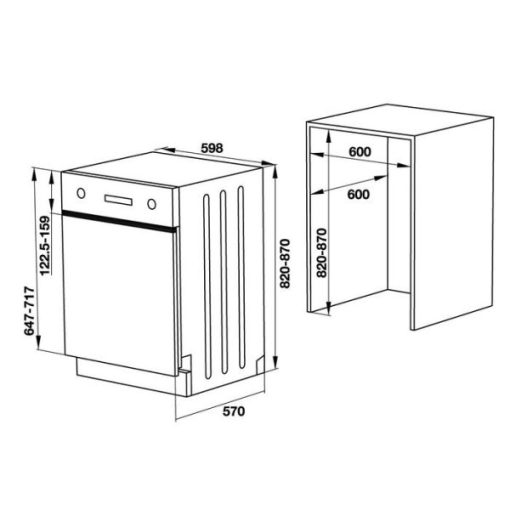 Máy rửa chén âm bán phần Hafele HDW-HI60B 533.23.210 - 3