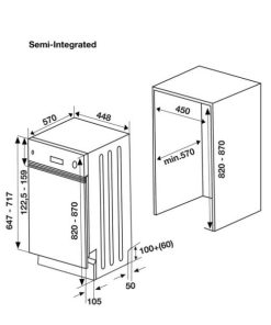 Máy Rửa Chén Âm Bán Phần Hafele Hdw-Hi45A, 10 Bộ Đồ Ăn, 45Cm 533.23.275 - 29