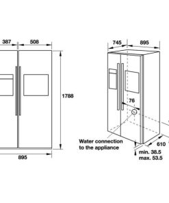 Tủ Lạnh Hafele Side-By-Side Hf-Sbsic 534.14.250 - 30 Tủ Lạnh Hafele Side-By-Side Hf-Sbsic 534.14.250 - 29