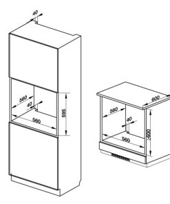 Lò nướng âm tủ HO-K60C 535.62.591 - 13