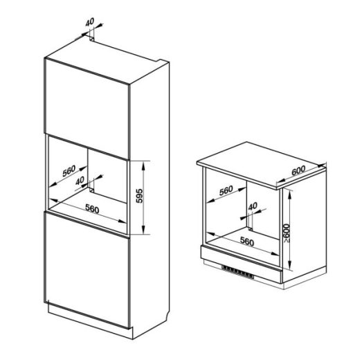 Lò nướng âm tủ HO-K60C 535.62.591 - 5
