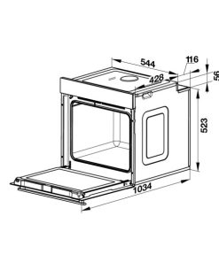 Lò nướng âm tủ HO-K60C 535.62.591 - 15