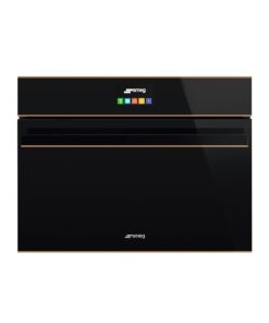 LÒ VI SÓNG KẾT HỢP NƯỚNG SMEG, THỦY PHÂN, 45 CM, DOLCE STIL NOVO, MÀU HOÀN THIỆN: ĐEN & ĐỒNG SF4604MCNR 535.64.559