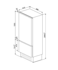 TỦ RƯỢU ÂM SMEG, 60CM, CỬA CÓ KÍNH WI66RS 535.14.403 - 13