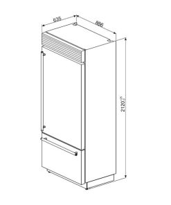 TỦ LẠNH SMEG, NGĂN ĐÔNG DƯỚI , ĐỘC LẬP, CỬA MỞ PHẢI, THÉP KHÔNG GỈ, CLASSICA RF396RSIX 535.14.393 - 14 TỦ LẠNH SMEG, NGĂN ĐÔNG DƯỚI , ĐỘC LẬP, CỬA MỞ PHẢI, THÉP KHÔNG GỈ, CLASSICA RF396RSIX 535.14.393 - 13