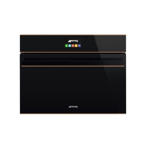 LÒ VI SÓNG KẾT HỢP NƯỚNG SMEG, THỦY PHÂN, 45 CM, DOLCE STIL NOVO, MÀU HOÀN THIỆN: ĐEN & ĐỒNG SF4604MCNR 535.64.559 - 3