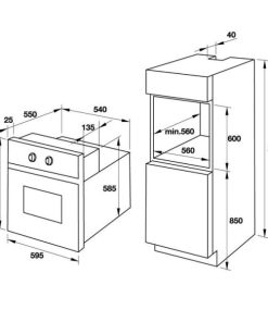 Lò Nướng Âm Tủ Hafele Ho-T60C 535.02.721 - 5