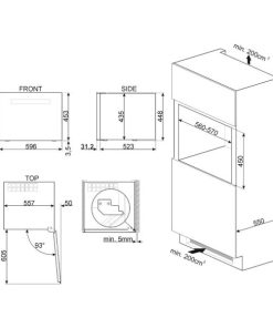 TỦ RƯỢU ÂM SMEG, MÀU ĐEN, 60CM, DOLCE STIL NOVO, MẶT KÍNH, VỊ TRÍ BẢN LỀ: BÊN PHẢI CVI618RWNR2 535.14.381 - 13