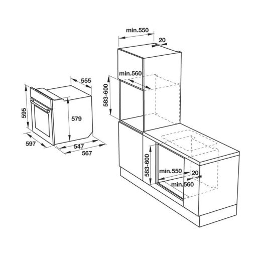 LÒ NƯỚNG ÂM TỦ HAFELE HO-KT60E 535.00.340 - 3
