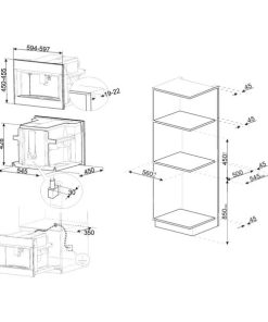 MÁY PHA CÀ PHÊ LẮP ÂM SMEG, DOLCE STIL NOVO, MÀU HOÀN THIỆN: ĐEN VÀ ĐỒNG BUILT-IN COFFEE MACHINE, DOLCE STIL NOVO, BLACK, COPPER FINISHING CMS4601NR 536.54.039 - 11