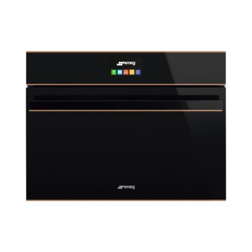 LÒ NƯỚNG KẾT HỢP HẤP SMEG, THỦY PHÂN, 45 CM, DOLCE STIL NOVO, MÀU HOÀN THIỆN: ĐEN & ĐỒNGSF4604VCNR1 536.64.741 - 3