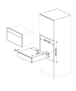 KHAY GIỮ ẤM SMEG , NGĂN KÉO, CAO 15CM, DOLCE STIL NOVO, MÀU HOÀN THIỆN: ĐEN & ĐỒNG CP615NR 536.54.751 - 9